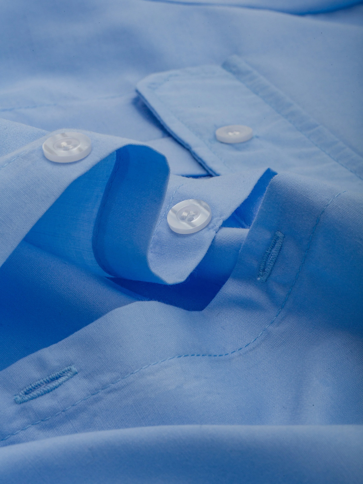 Men’s Summer Lapel Solid Short Sleeve Shirt with Two Pockets Casual Button