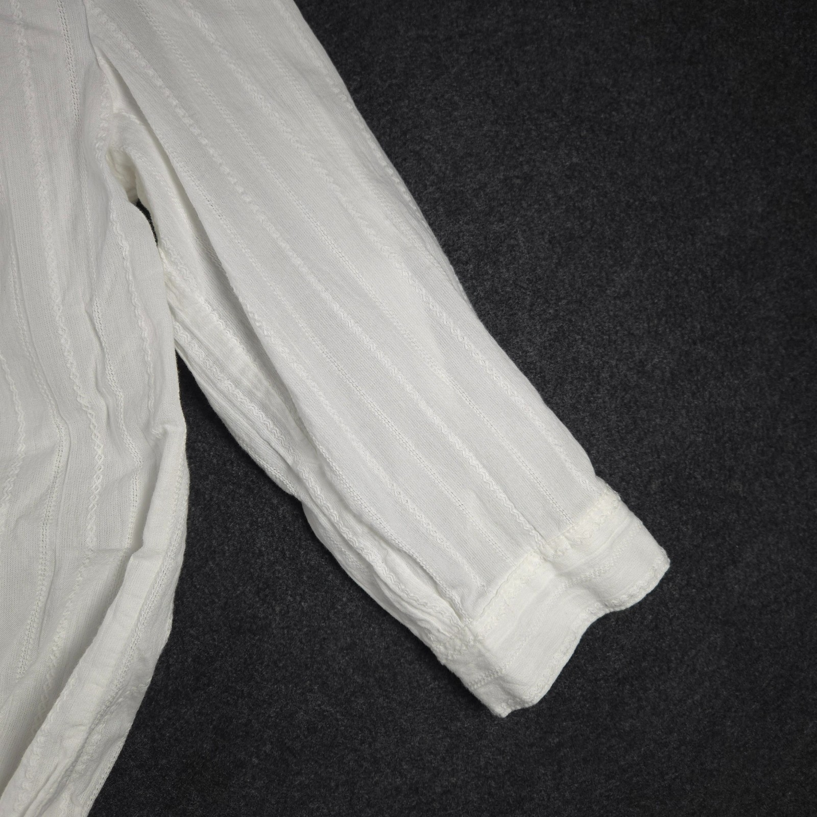 Mossimo Top Femme Size Medium Drawstring Waist Adjustable Tab Sleeves EUC