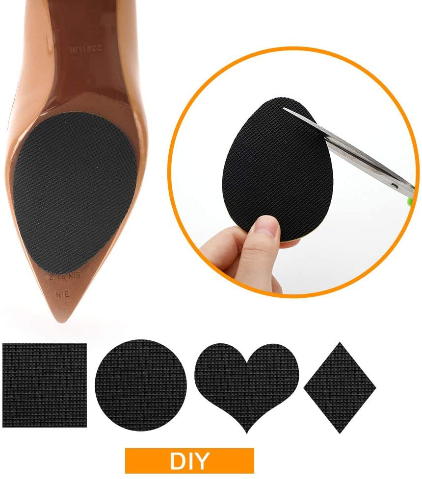 12 Premium Non-Slip Shoe Pads Bottom of Shoes Rubber Self Adhesive Grip Sticker