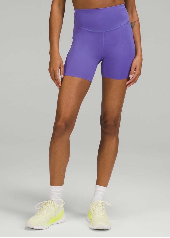 Lululemon Align High Rise Biker Shorts 8” Purple Size 4 Yoga Gym