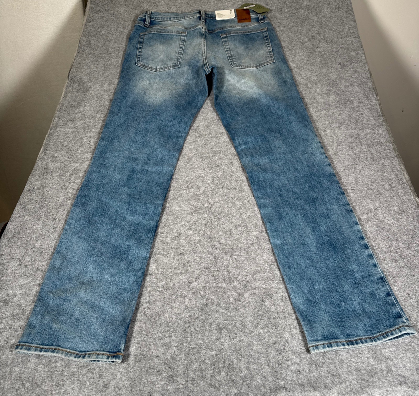 Goodfellow Mens Slim Straight Fit & Leg Jeans 32×34 Blue Medium Wash NEW