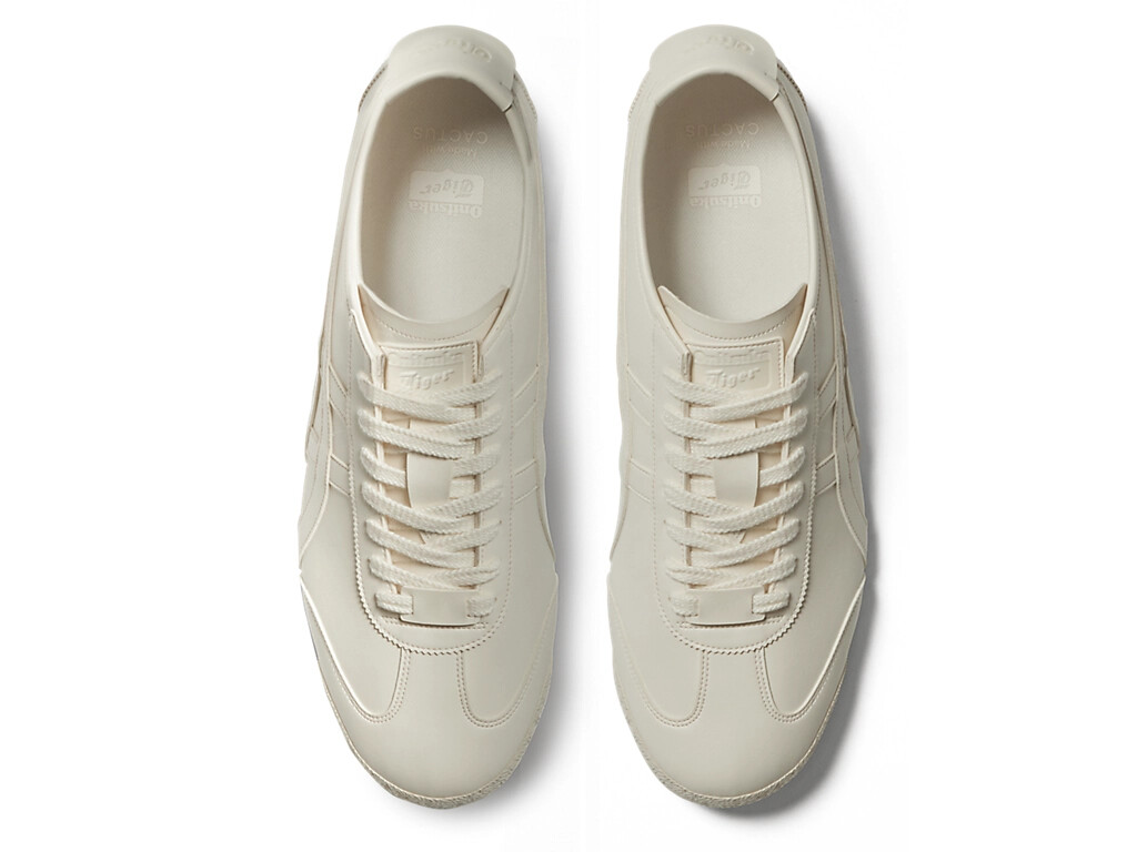 Onitsuka Tiger Mexico 66 Cream White Leather Sneakers Shoes Unisex w/ Box
