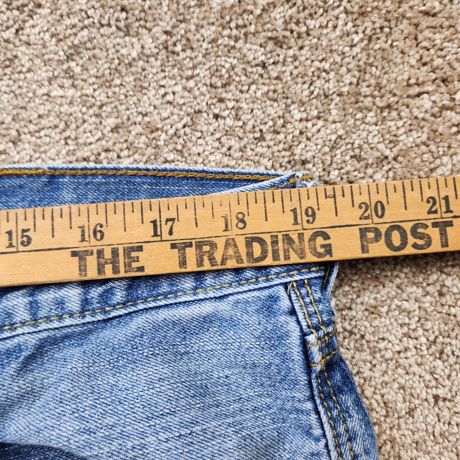 American Eagle Outfitters Mens Original Straight Blue Jeans 38×32 Medium Wash
