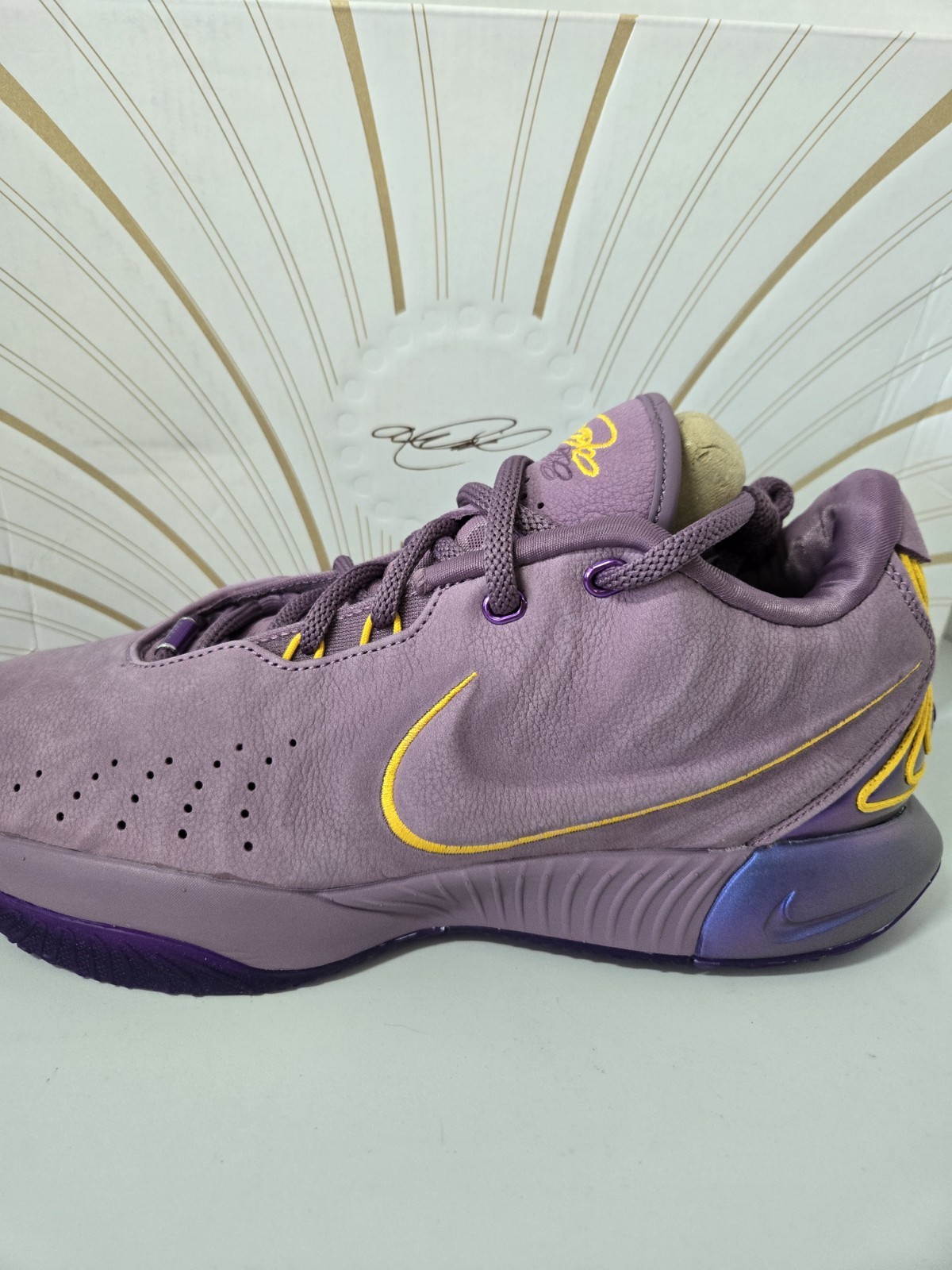 New Nike Lebron XXI 21 Basketball Shoe Purple Rain FV2345-500 Men’s Size 10