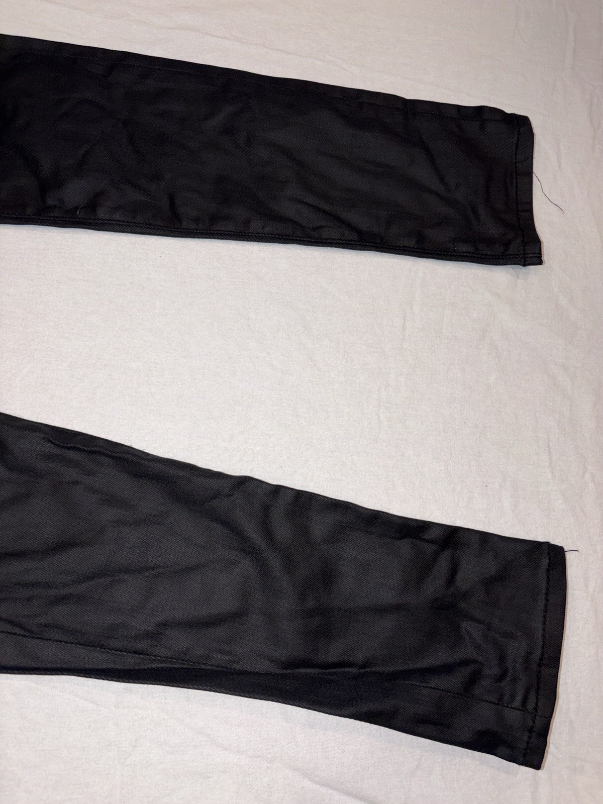 Kill City Black Waxed Denim Jeans Mens 28×30 Skinny Moto Biker Punk Excellent Co