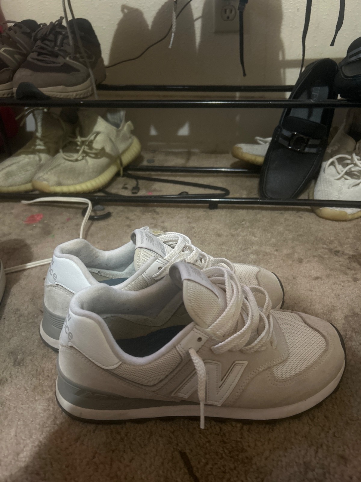 Size 9 – New Balance 574 White
