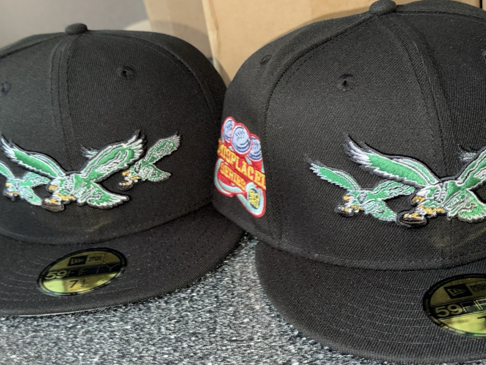 7 1/2 Lids John Geiger Philadelphia Eagles Misplaced Series NFL Hat Cap IN HAND