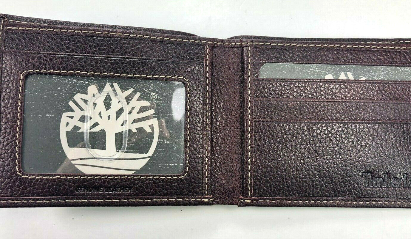 Timberland / BROWN / Premium Genuine Leather Bi Fold w/Gift Box MSRP $55