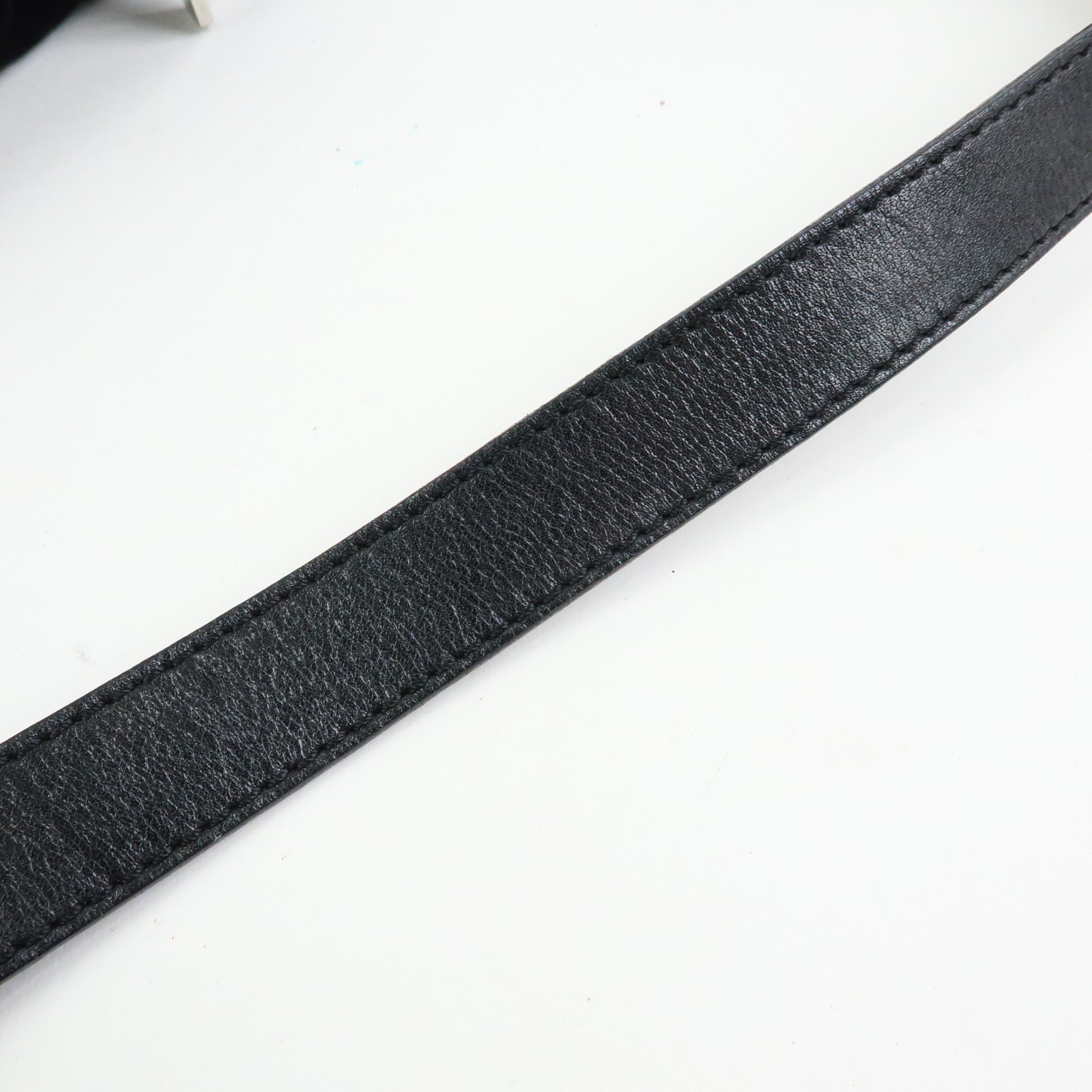 CELINE C Macadam Suede Leather Shoulder Bag Hand Bag Black Authentic Used F/S