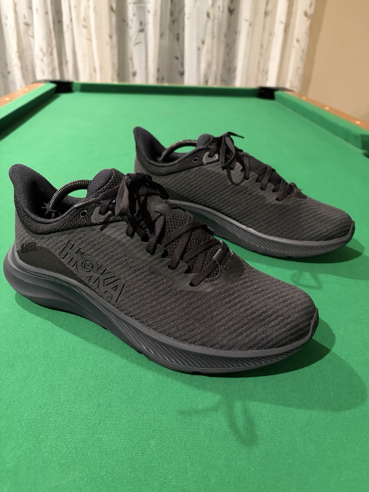 Hoka One One Solimar Men Size 11D Triple Black Running Shoe Sneaker 1123074 BBLC