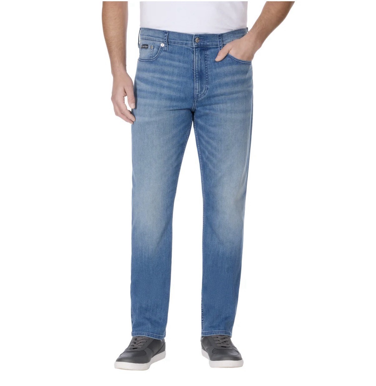 Calvin Klein Men’s Straight Jeans 30x 32 Light Wash High Stretch New