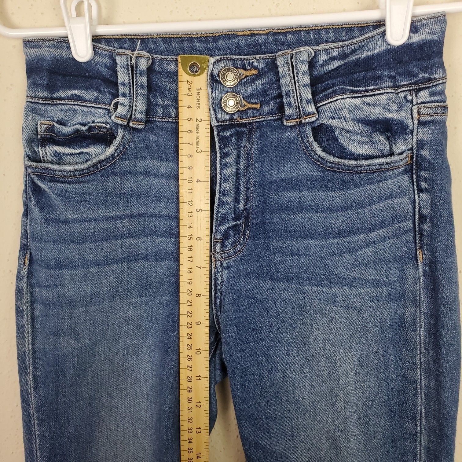 Bridge By Gly Jeans Womens 26 Slim Fit Skinny High Rise Ankle Mid Wash Denim