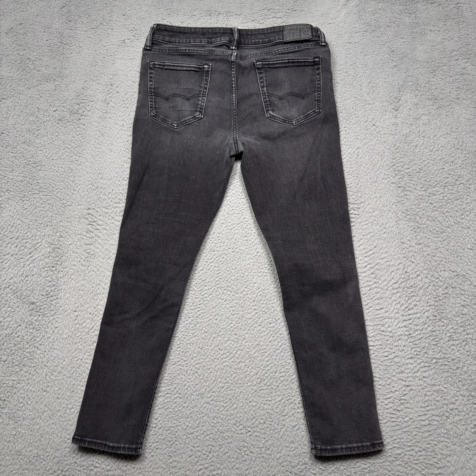American Eagle Jeans Mens 34×30 (FIT 34×28) Black Athletic Skinny Airflex+