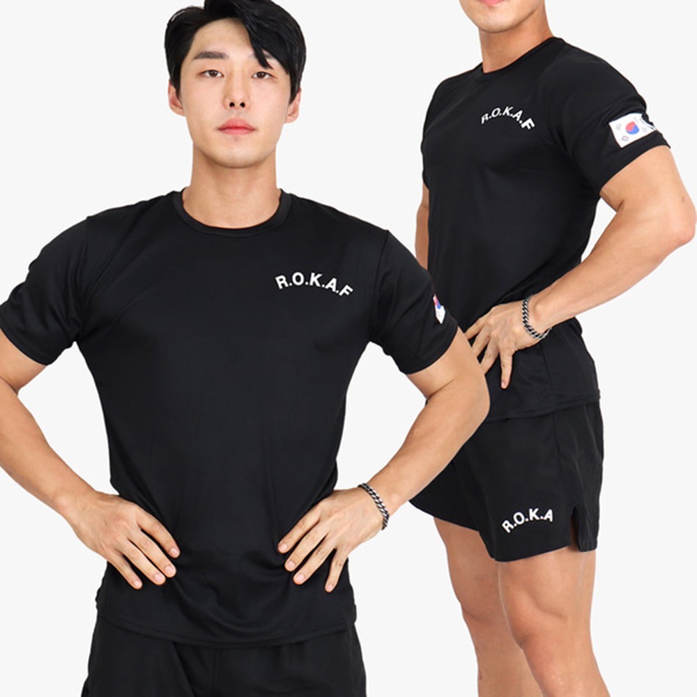 ROKAF Korean Army Cool Dry T-Shirt | Korean Flag | XS–4XL | 3 Colors