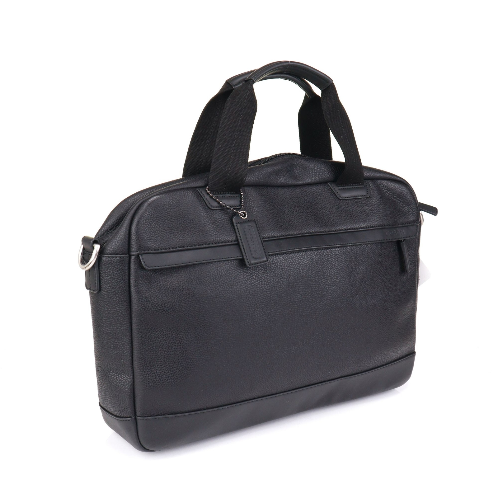 Coach Camden Leather Zip Top Briefcase 70927 Black