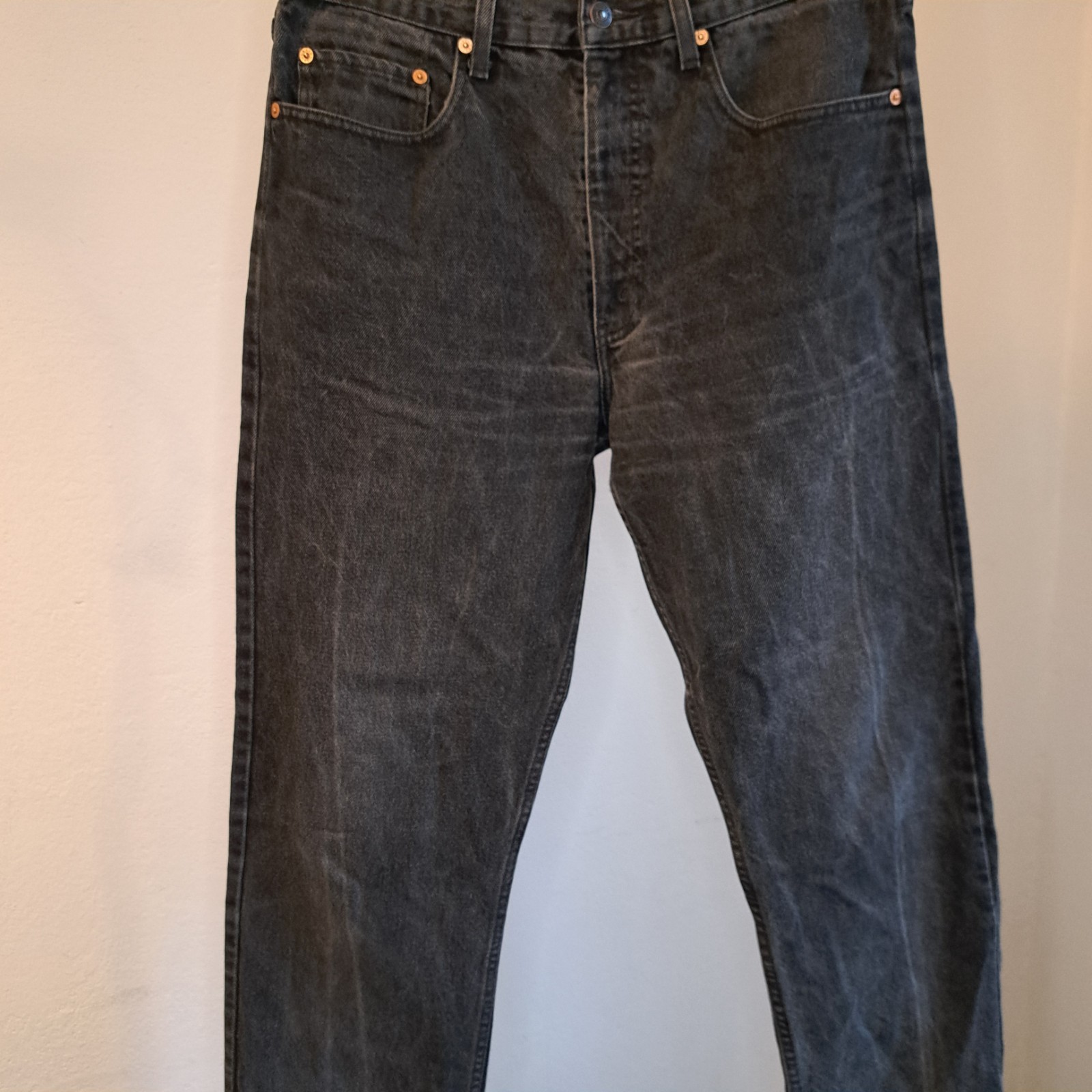 Vintage Levi’s 615 Orange Tab Jeans W34 L34 – Black Faded – Made in Tunisia
