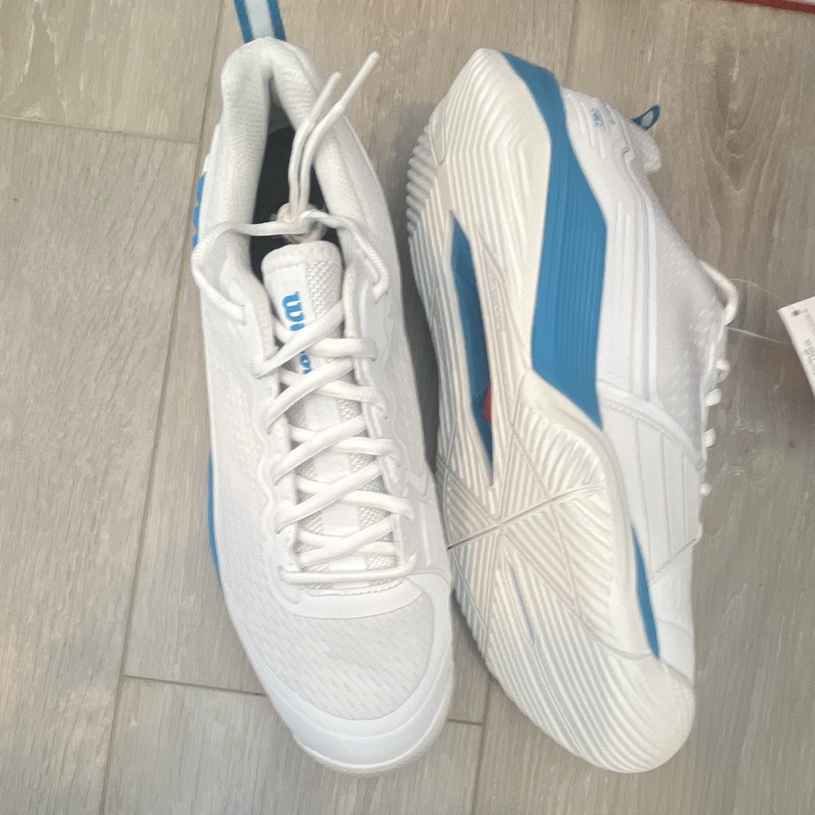 Wilson Rush Pro 4.5 Men’s Tennis Sneakers Low Top Lace-Up White Blue WRS335010