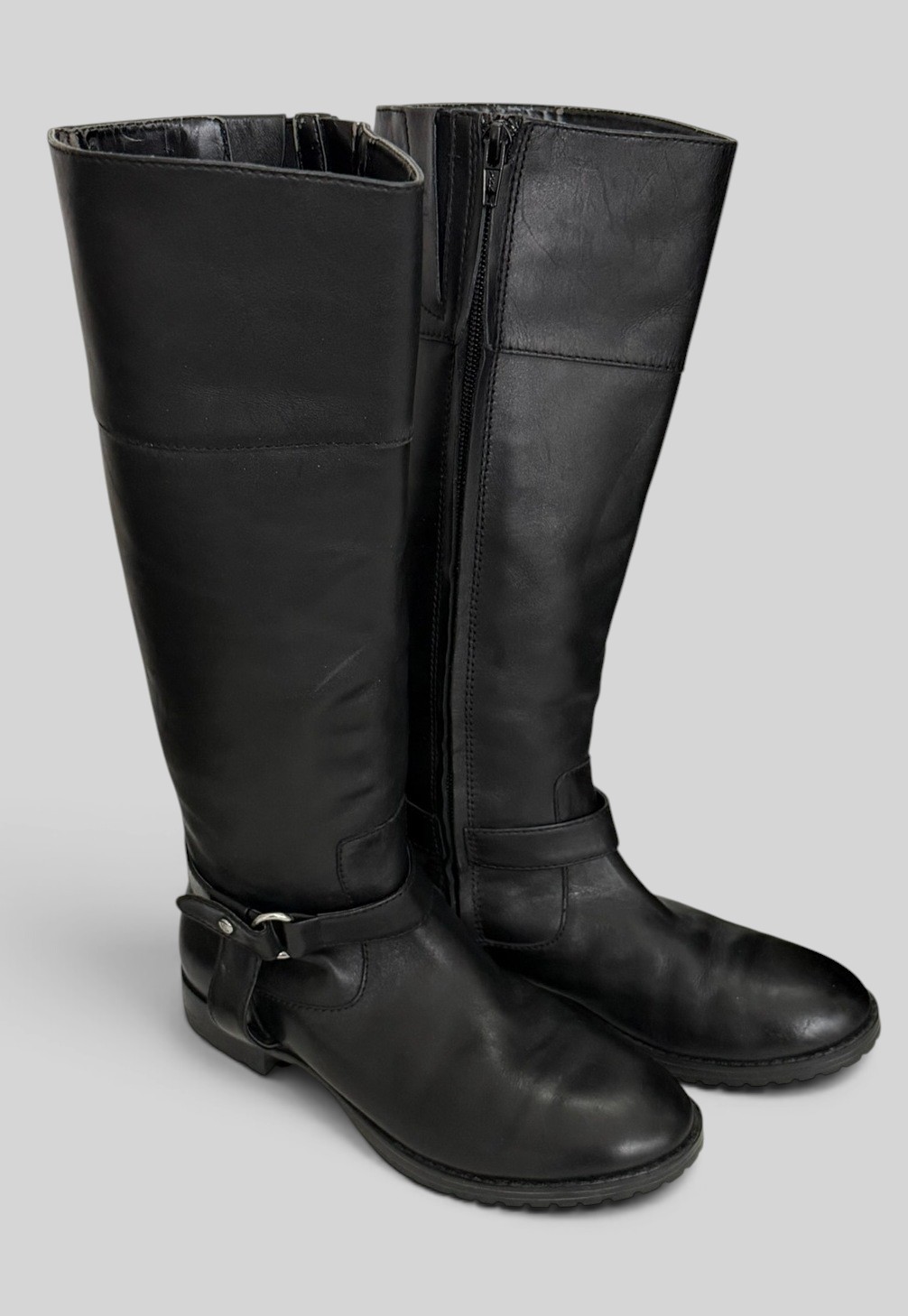 Ralph Lauren Sanita Size 6 B US Womens Tall Black Boots