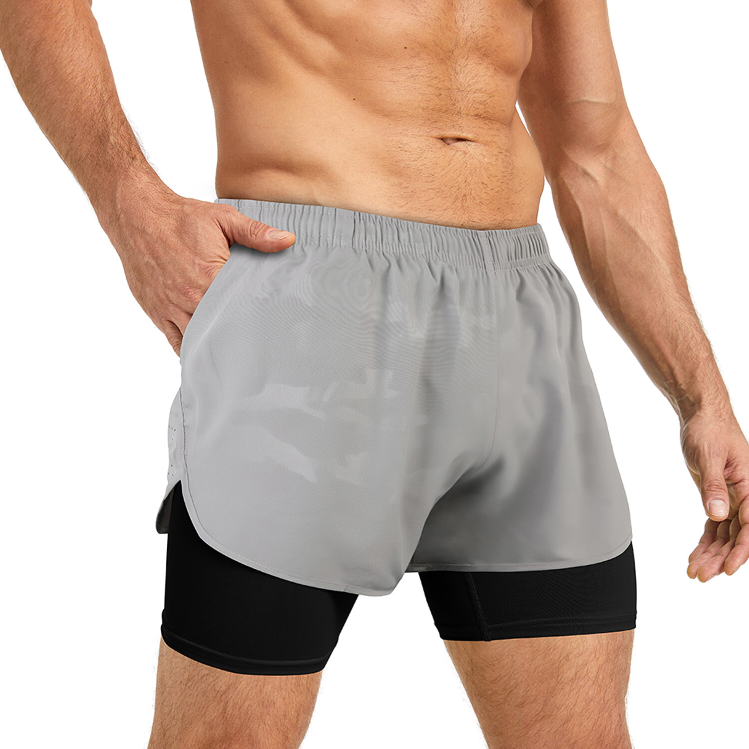 Mens Summer Workout Pants Training Shorts Quick Dry Pants Sports Fitness Shorts