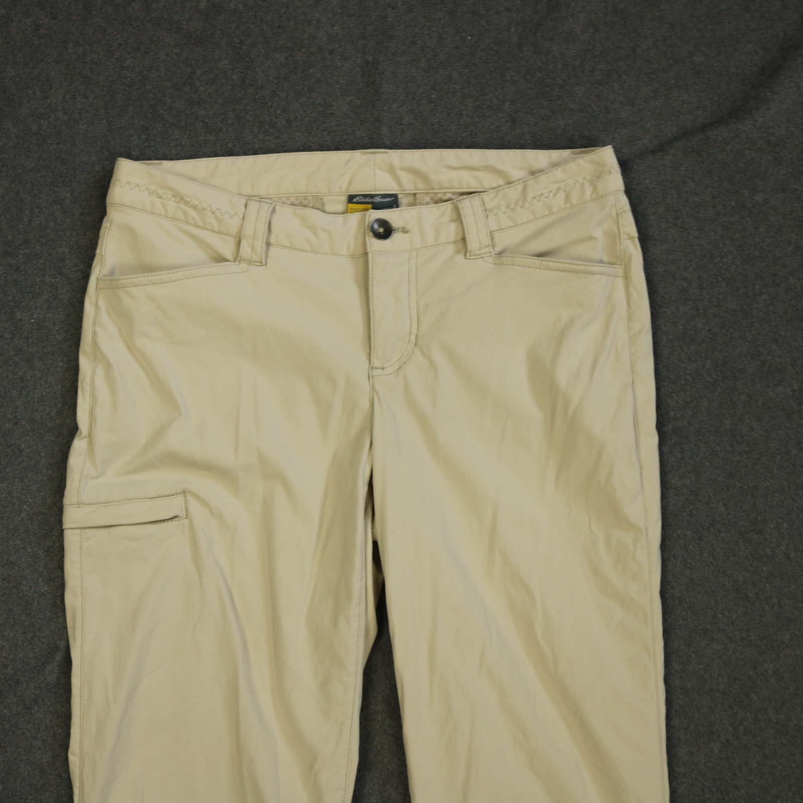 Eddie Bauer Travex Performance Short Low Rise Below-Knee Stretch Beige 2 30×20.5