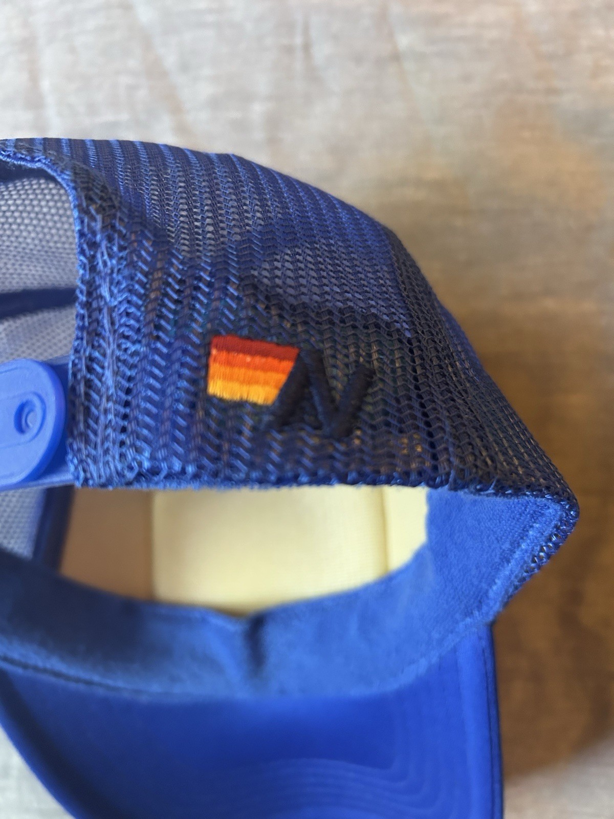 Aviator Nation Blue Solid Trucker Hat One Size Adjustable Mesh Back