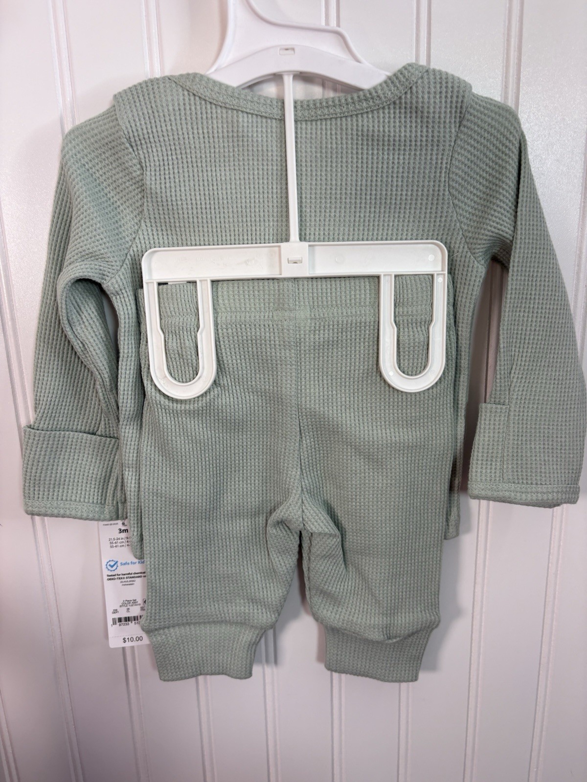 Carter’s Just One You Baby 2-piece Thermal Set Sage Green NB 3M 6M 9M 12M 18M