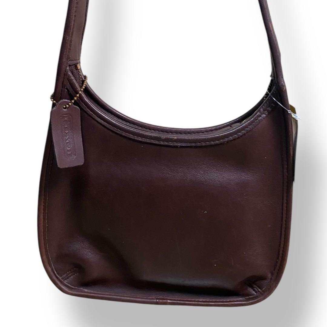 Vintage Old Coach 9020 Brown Leather Ergo Bag Womens Handbag VTG Made in USA