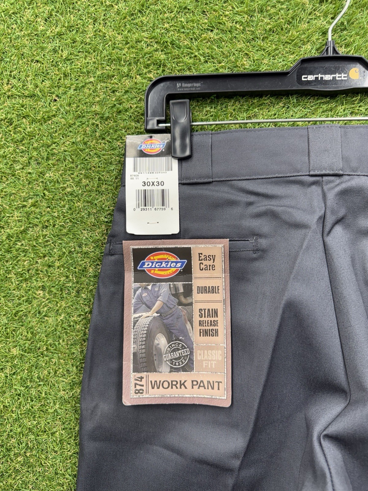 Dickies Original 874 Work Pants Mens 30×30 Grey Mechanic Workwear NWT