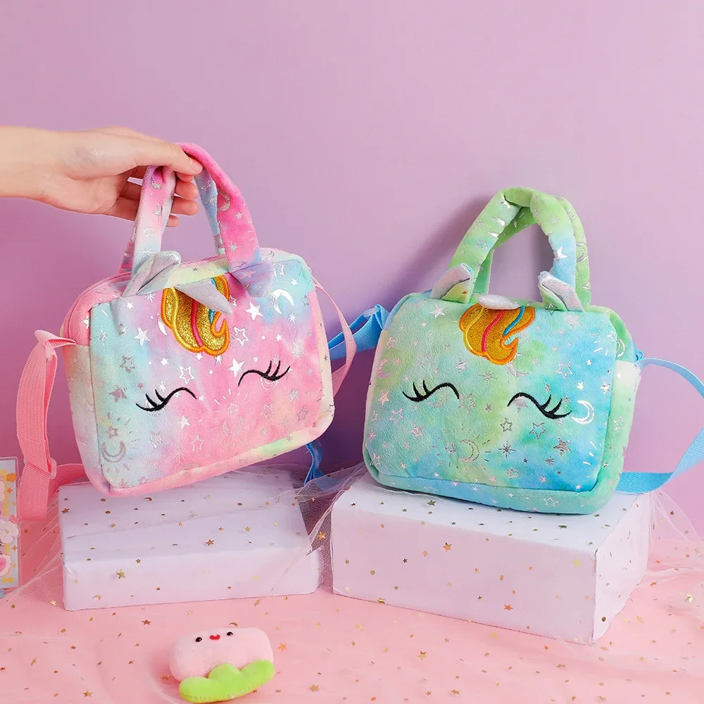 Fashion Sweet Unicorn Handbags For Girls Cute Kid Crossbody Shoulder Bag
