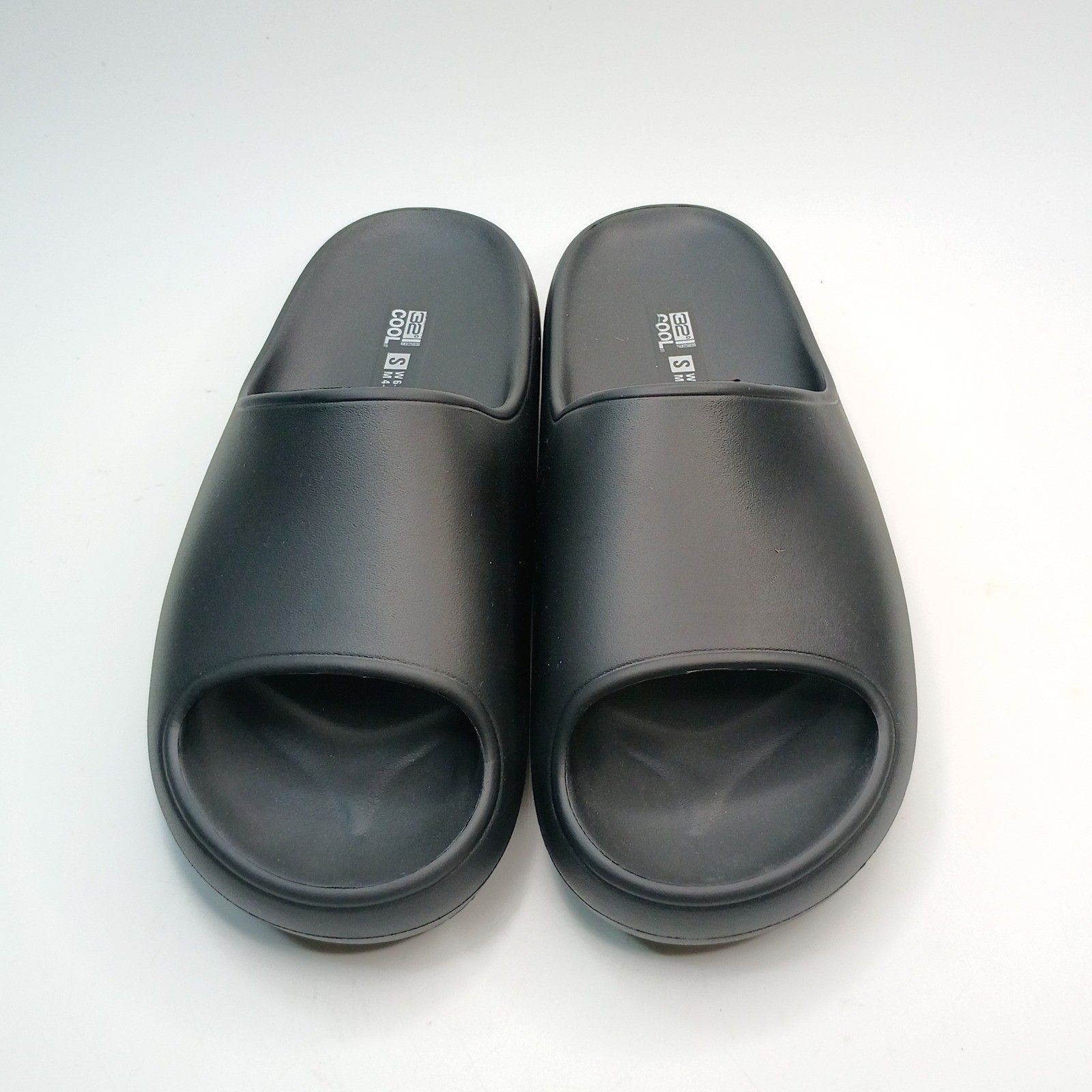 32 Degrees Cushion Slide Women Size 6-7 Black Ultra Soft EVA Foam Sandals