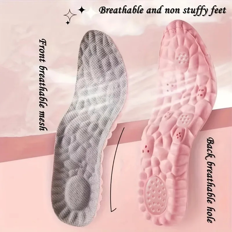 2-6PCS Sport Insole Super Soft Shoes Sole Pads for Feet Shock Absorption Basket