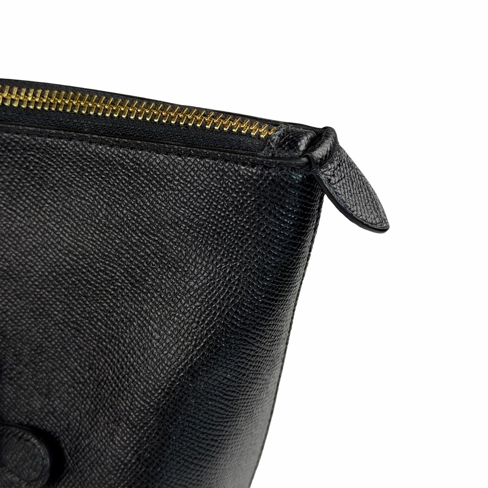 COACH GALLERY TOTE Black Crossgrain Leather Gold Hardware F79608 NWT $350