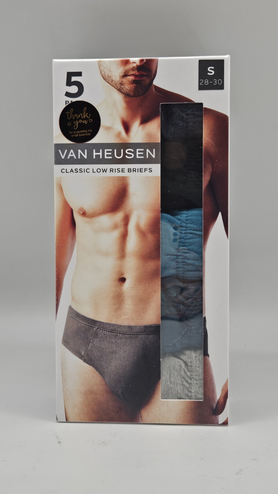 5 Pk VAN HEUSEN Underwear Classic Cotton Low Rise Briefs Men’s S M L XL Assorted