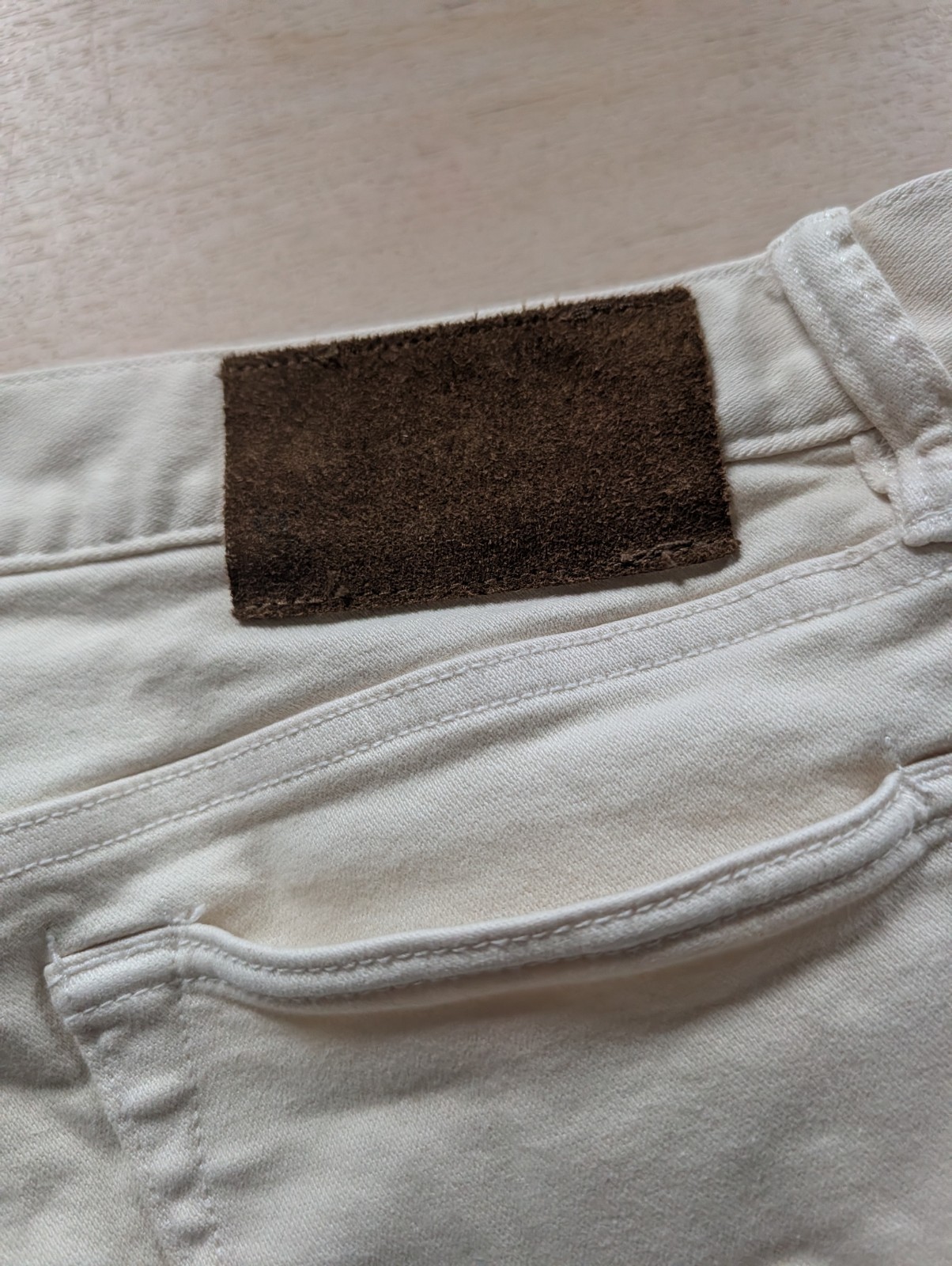 Todd Snyder Chino Pants Mens 32×30 Cream Slim Fit 5-Pocket Stretch Beige Jeans