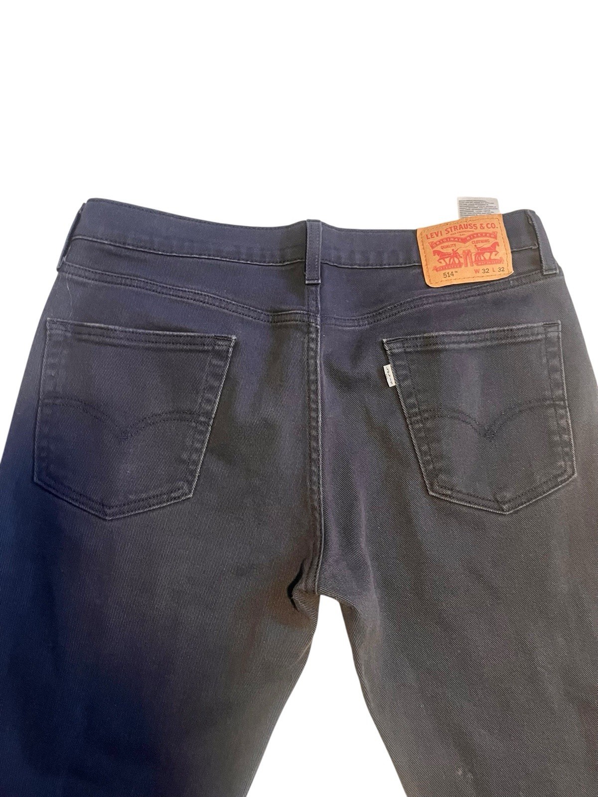 Levi Strauss & Co. Men’s Slim Fit Dark Wash Blue Denim Jeans Mid Rise 5-Pocket