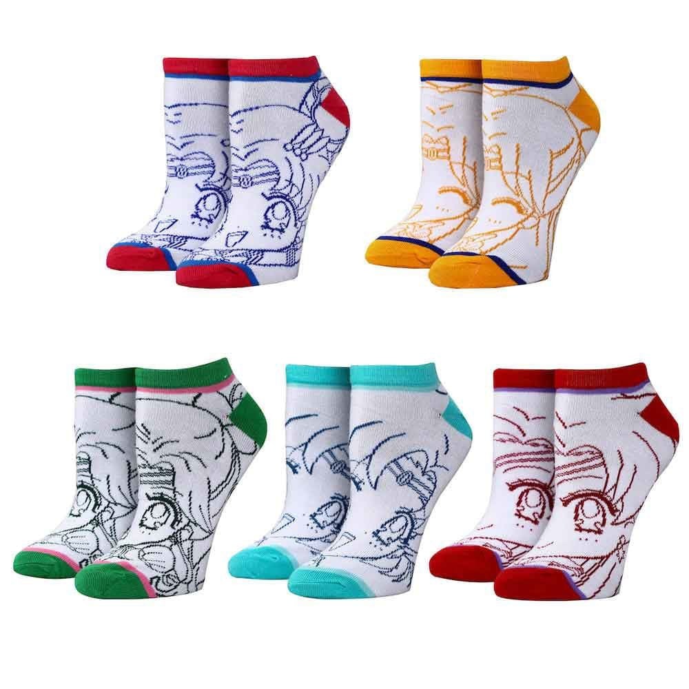 Sailor Moon Crystal Line Art Women’s 5-Pack Ankle Socks
