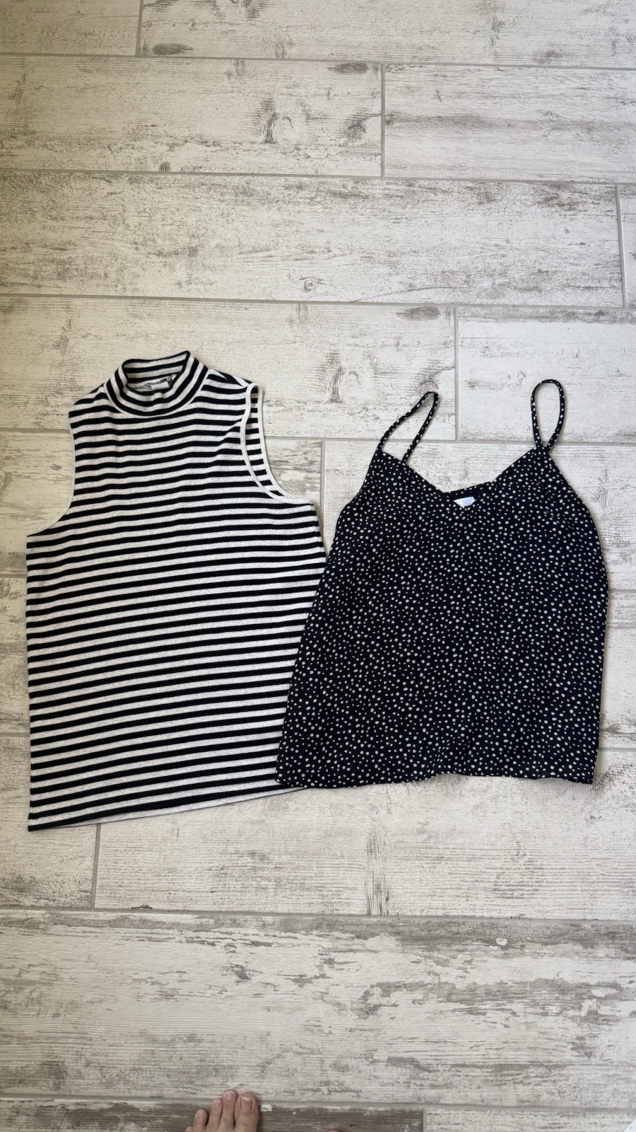 Lot Of Two Sleeveless Shirts Tops Tanks Camis Career Summer Chic Size Med