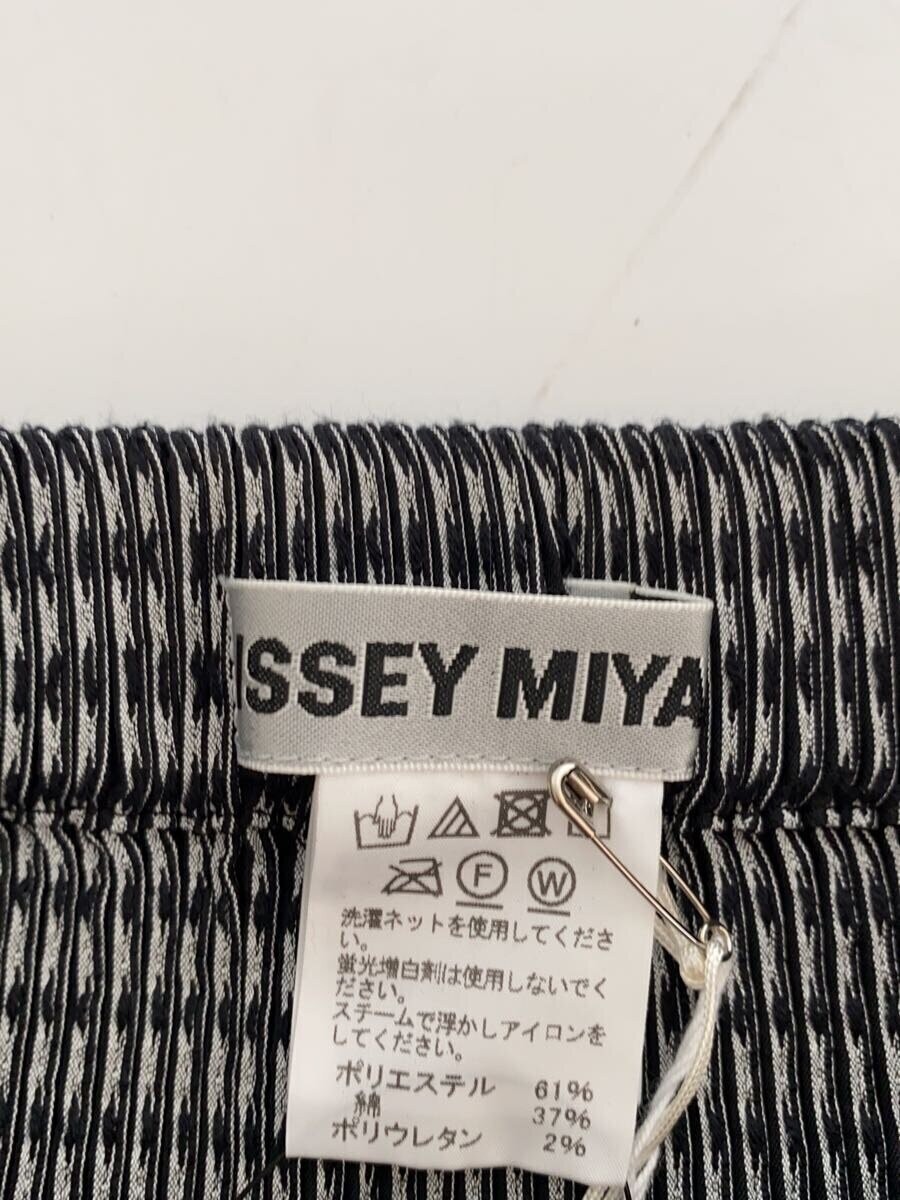 ISSEY MIYAKE Pleats Fringe Hem Long Skirt 2 Polyester BLK IM82FG510
