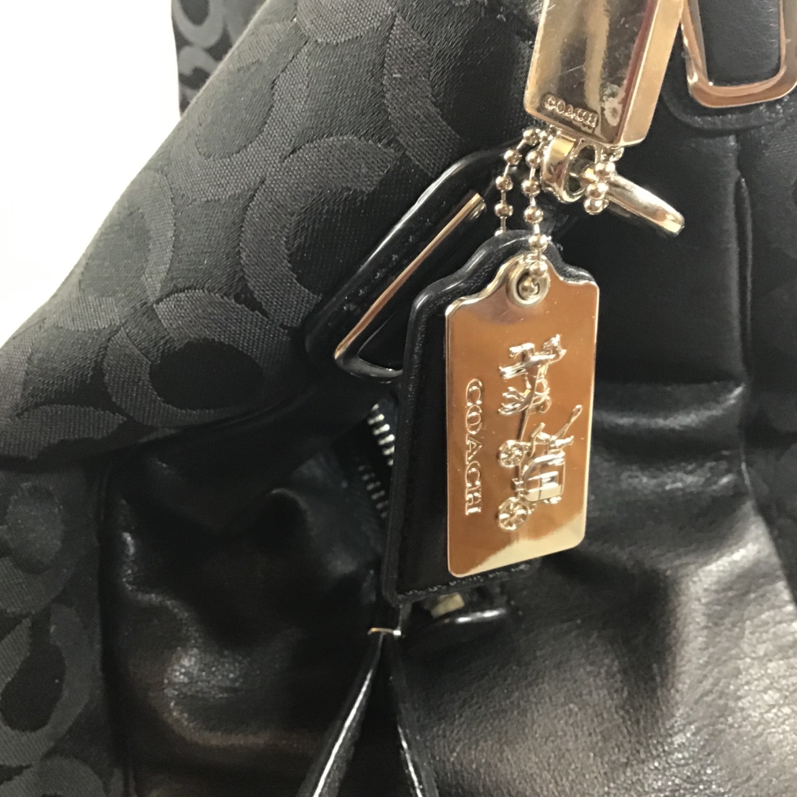 COACH Madison Phoebe Signature Collection 3 Compartment Hobo Shoulder Bag Purse