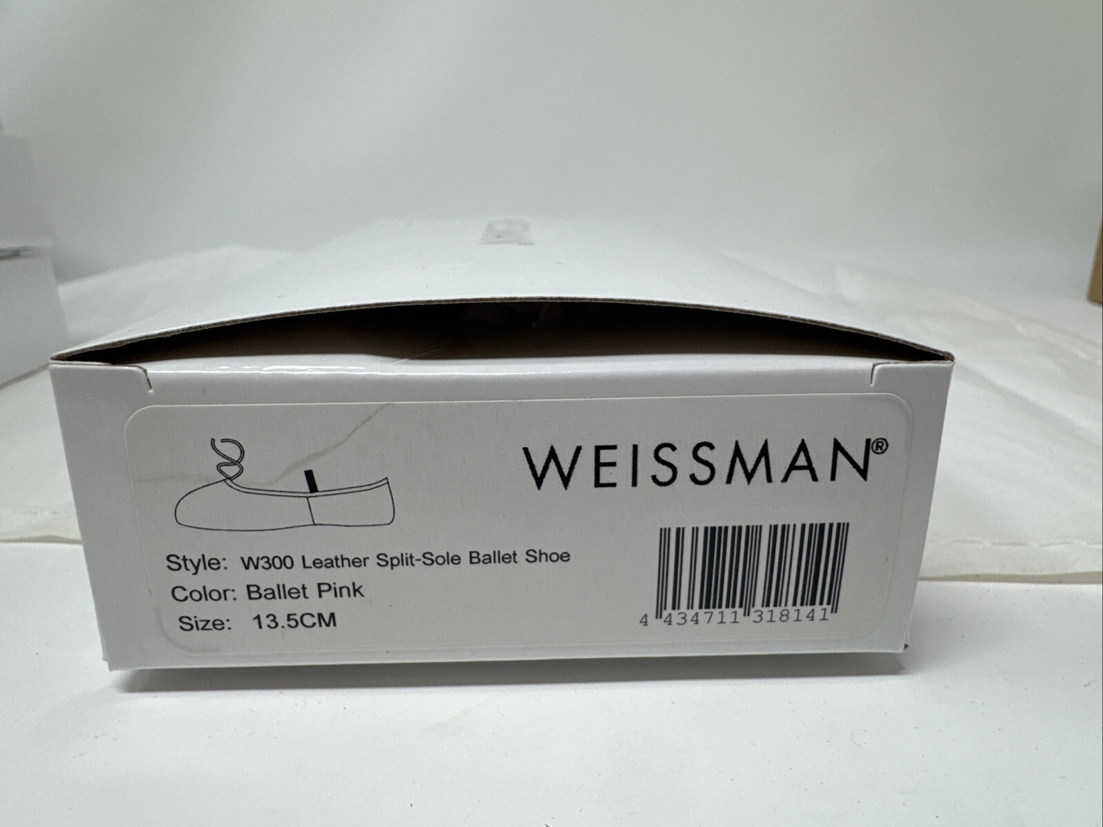 Weissman Ballet Pink Split Sole Leather Ballet Shoes Child, Youth, Adult Sz New