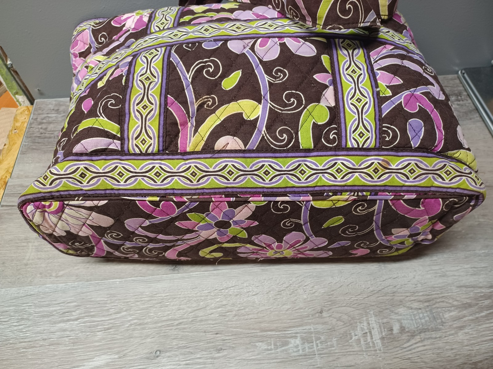 Vera Bradley Purple Punch Tote Handbag Purse