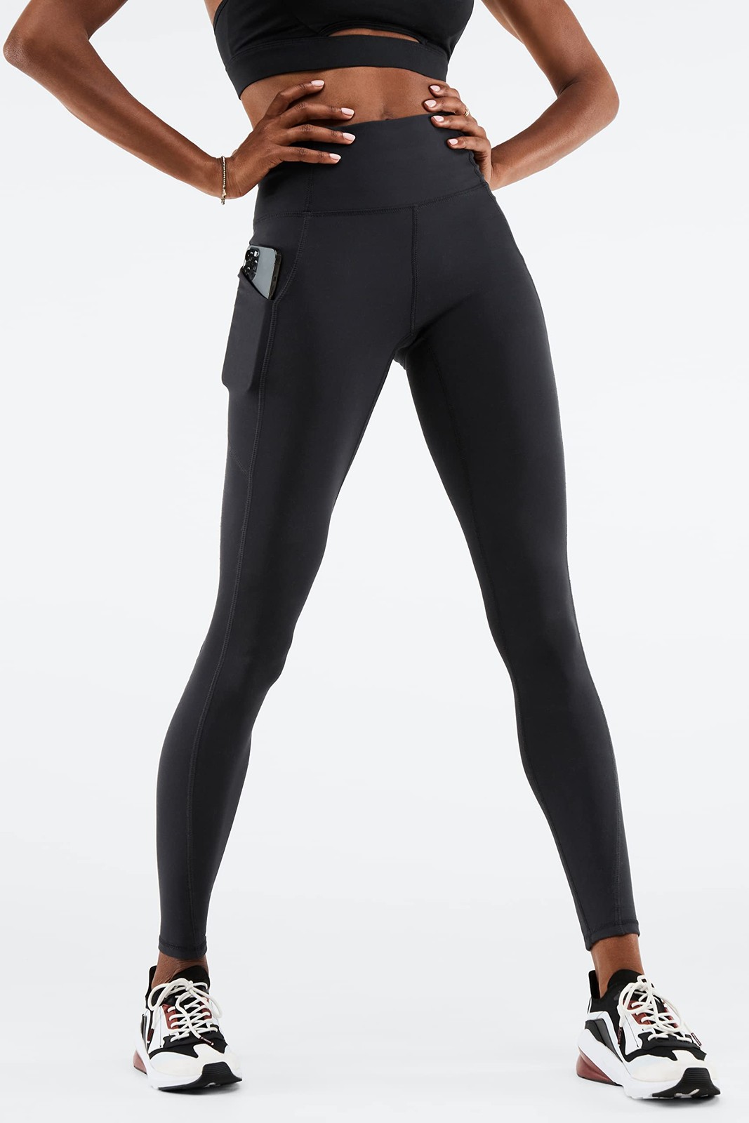 Fabletics Women’s Oasis PureLuxe High-Waisted Legging Regular Large Black
