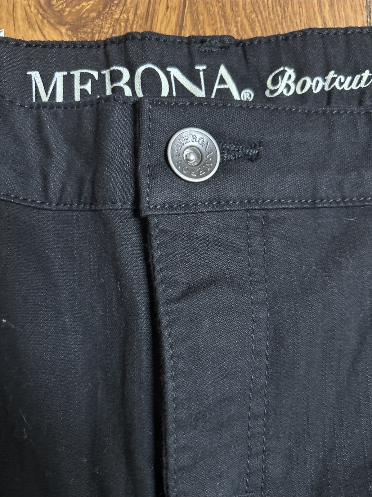 NWT Merona Bootcut Fit 1 Just Below Waist & Relaxed Black Pants Size 16R