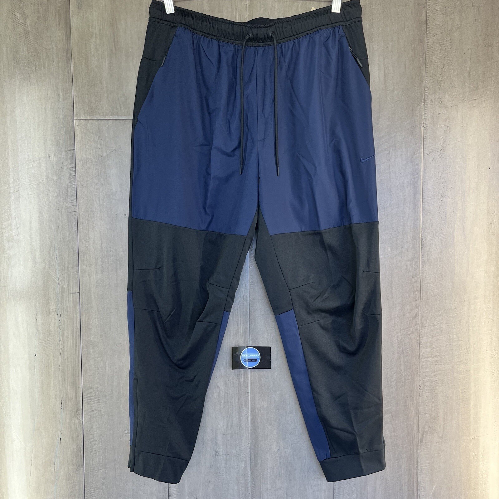 Nike Unlimited Men’s Water-Repellent Versatile Pants Black Blue XL FB8601-010