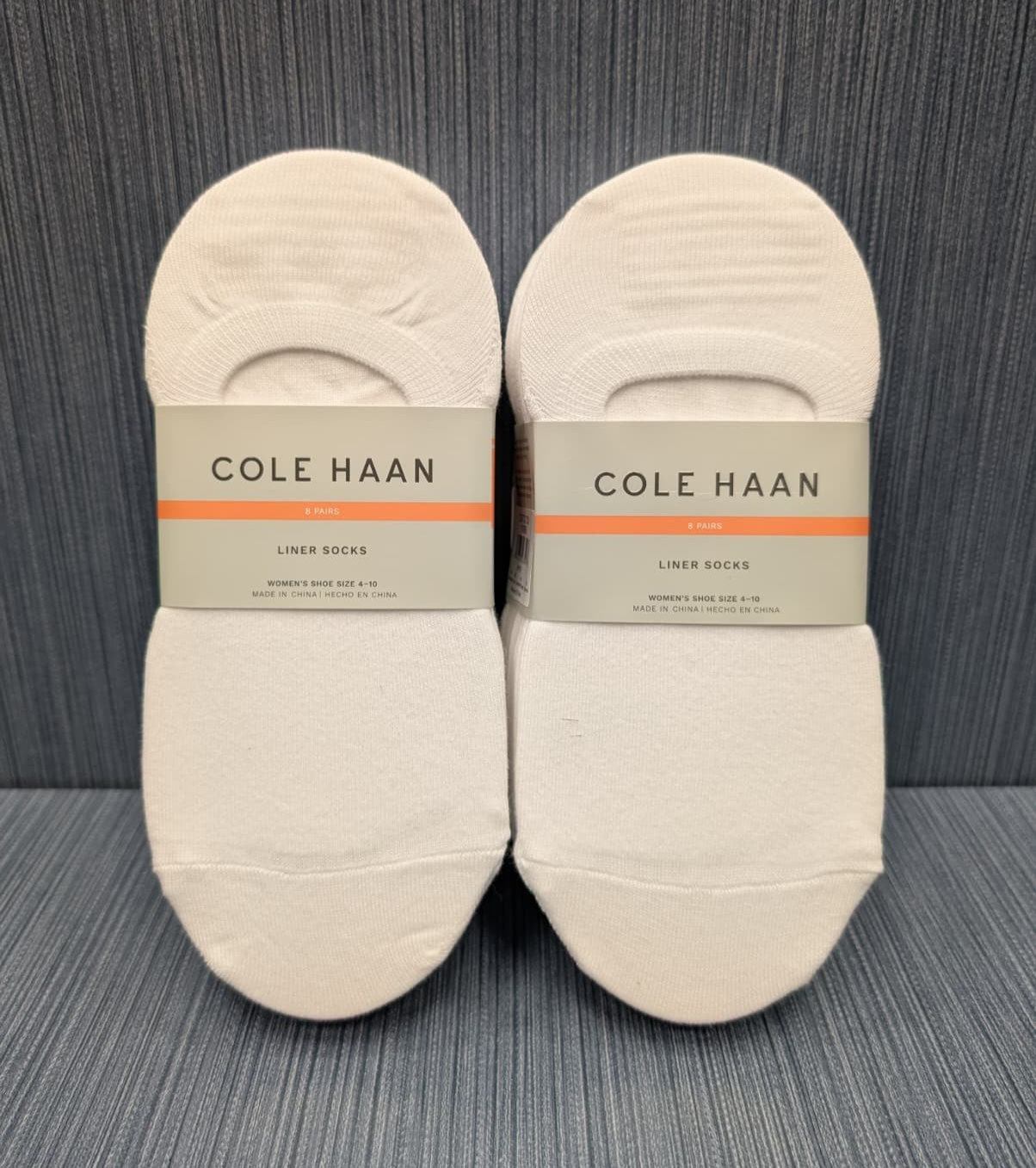 Cole Haan Women’s Size 4-10 White Liner Socks 16 Pairs