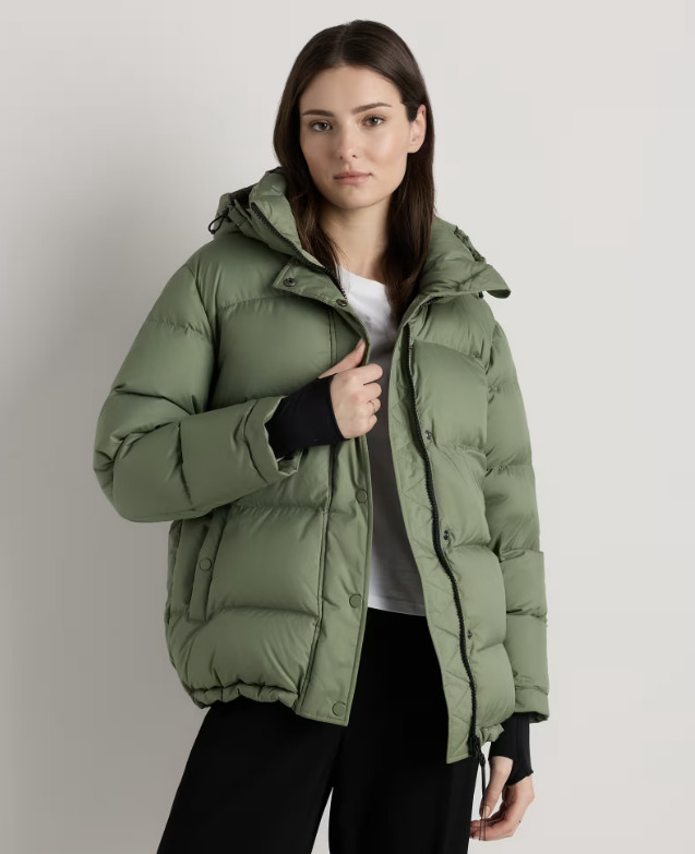 Quince NEW Sea Spray Green Responsible Down Puffer Jacket Size L ($150)