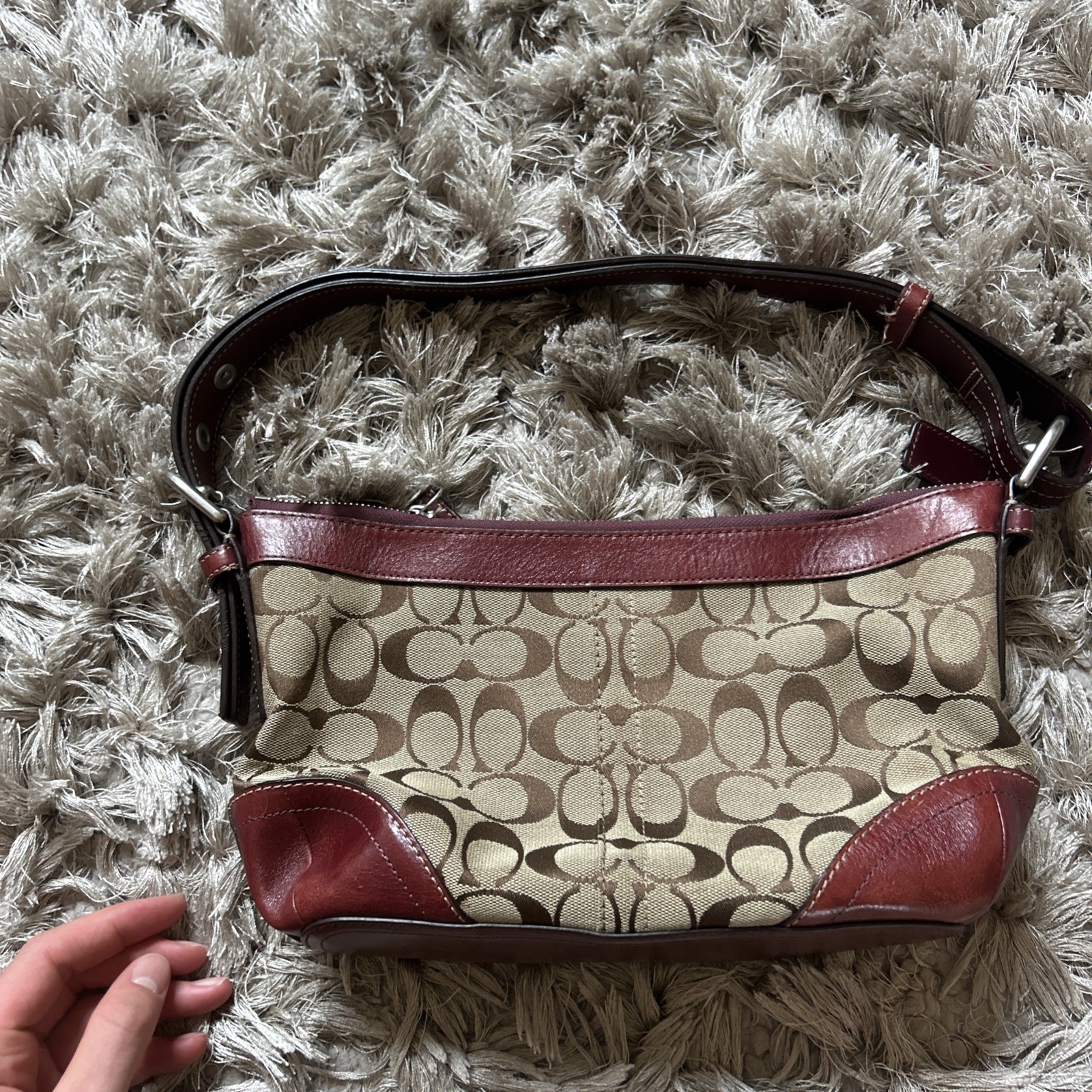Coach Y2K Signature Ergo Vintage Hobo Shoulder Bag RARE VINTAGE leather
