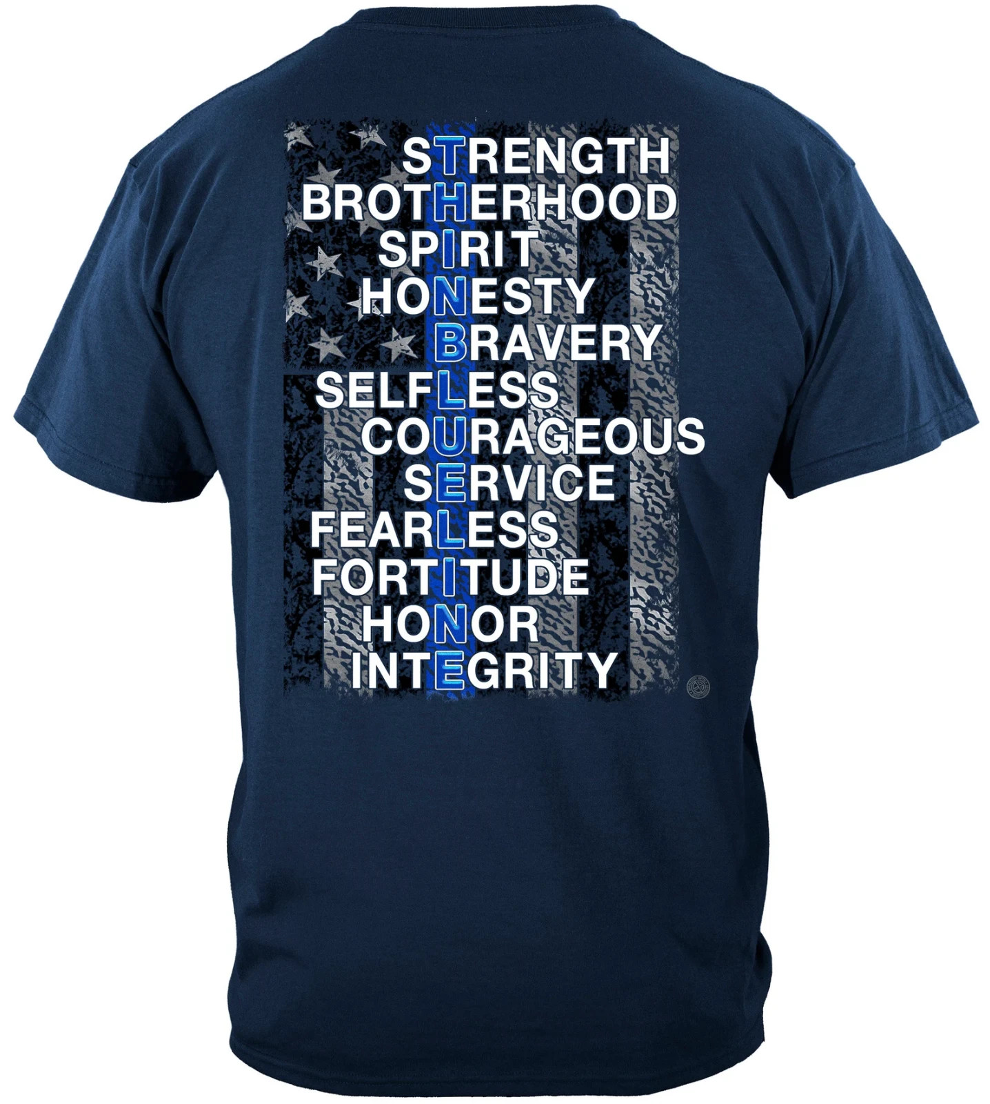 Thin Blue Line Strength, Brother Rescue Graphic Tee
