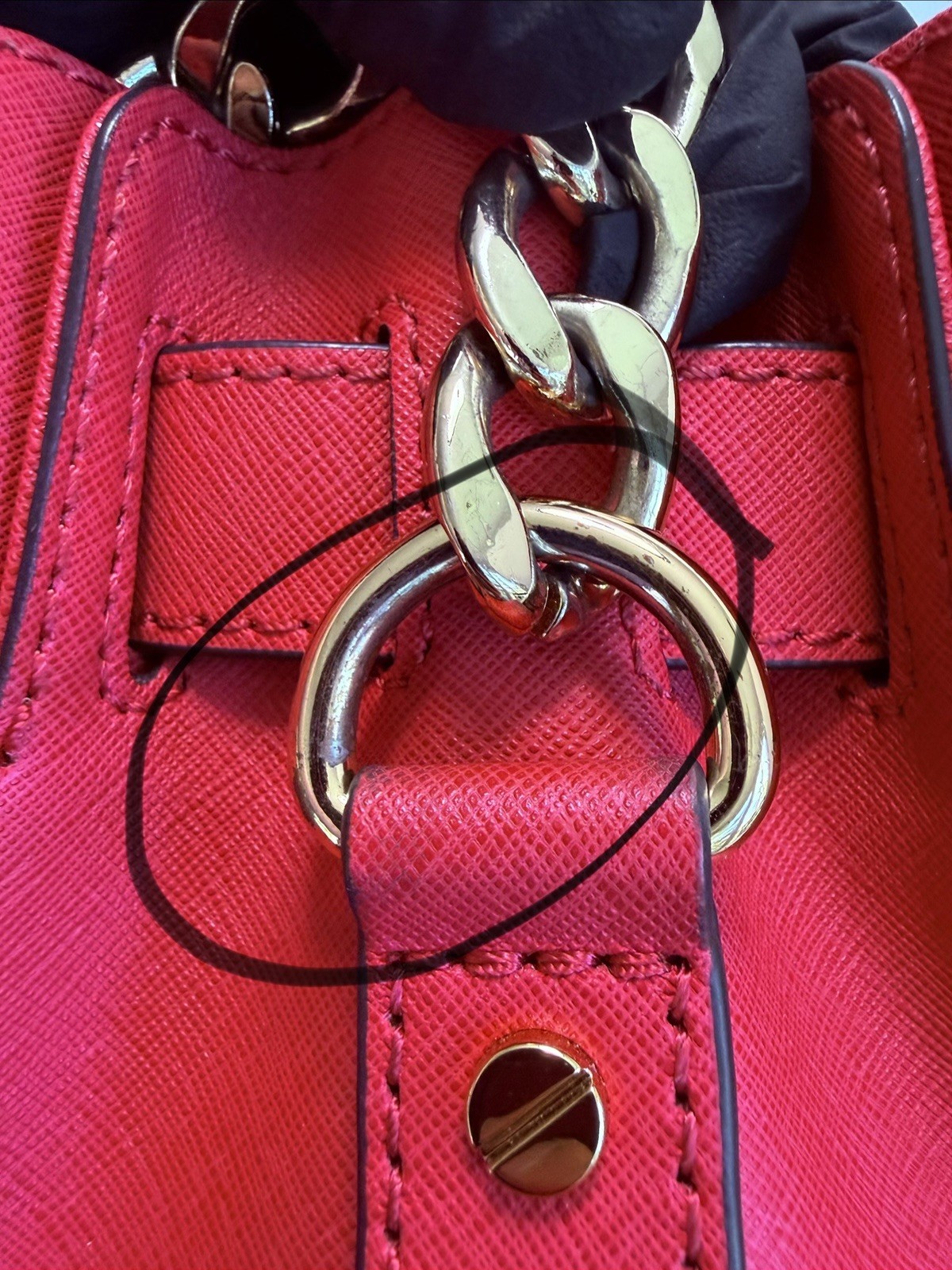 MICHAEL KORS HAMILTON Satchel, in Watermelon color