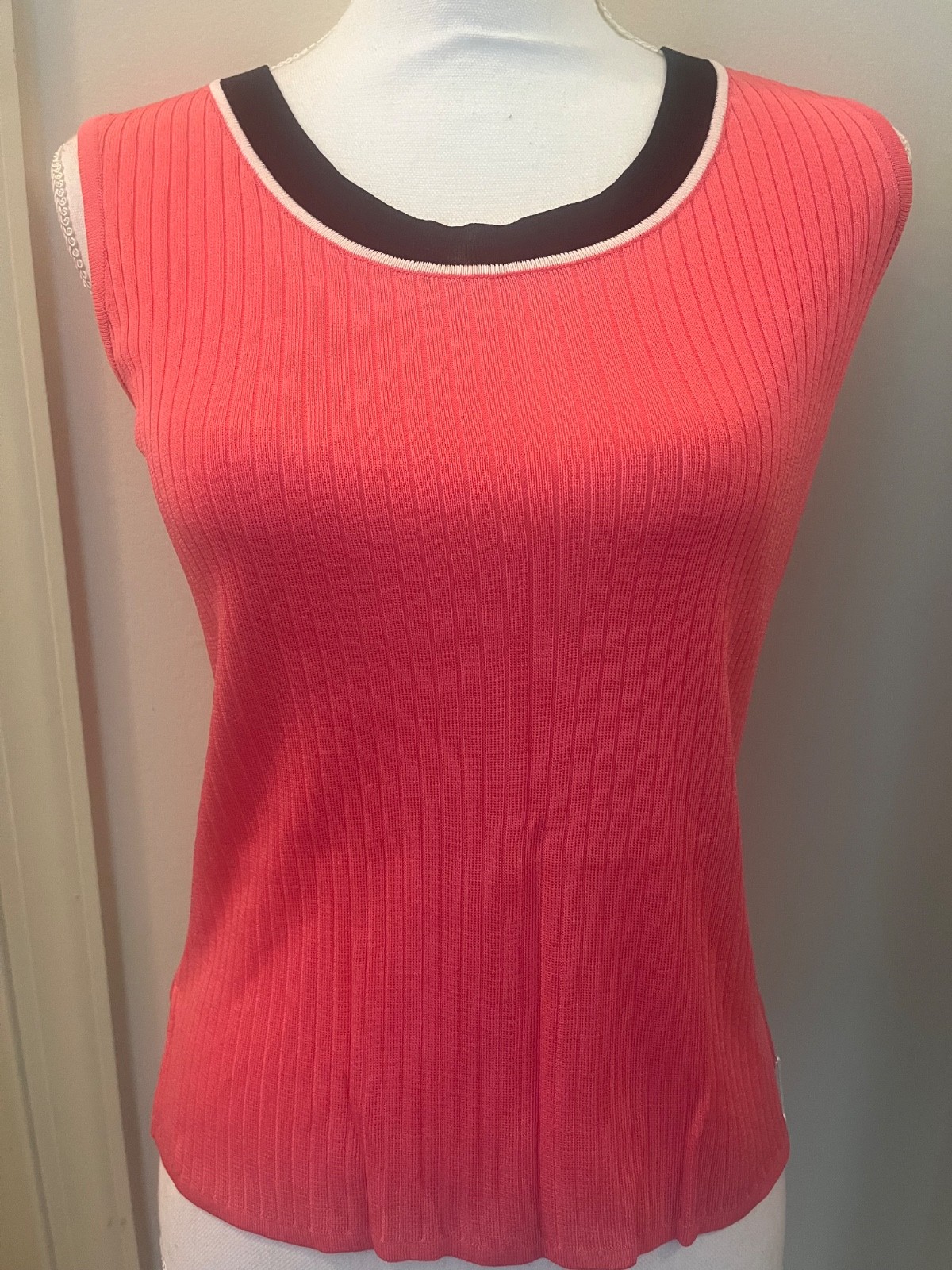 Nice! Ming Wang Women’s Pink Ribbed Knit Tank Top! Sz. S